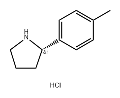 (S)-2-(4-methylphenyl)pyrrolidine hydrochloride Struktur