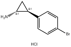 (1R,2S)-2-(4-Bromo-phenyl)-cyclopropylamine hydrochloride Struktur