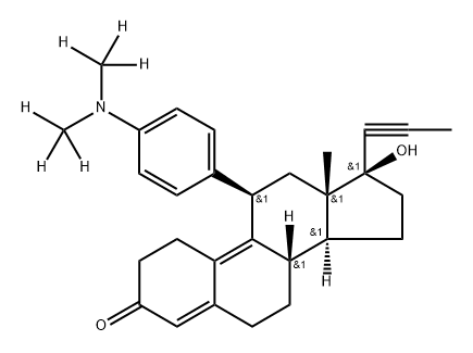 Mifepristone D6 Struktur