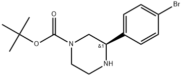 tert-butyl (R)-3-(4-bromophenyl)piperazine-1-carboxylate Struktur