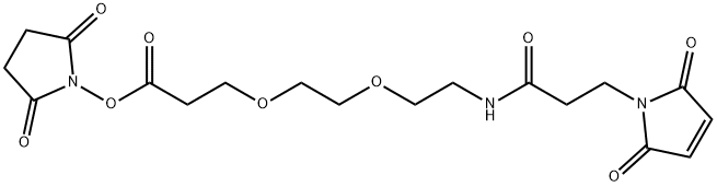 alpha-MaleiMidopropionyl-oMega-succiniMidyl-24(ethylene glycol) Struktur