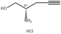 (S)-propargylglycinol hydrochloride Struktur