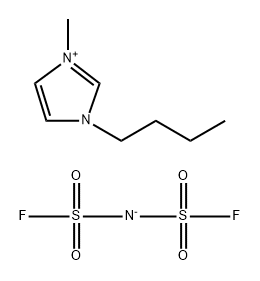 BMI-FSI                                                       1-Butyl-3-methylimidazolium Bis(fluorosulfonyl) imide                          1H-Imidazolium, 3-butyl-1-methyl-, salt with imidodisulfuryl fluoride (1:1) Struktur