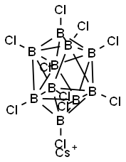 Cesium decachlorodecaborate Struktur