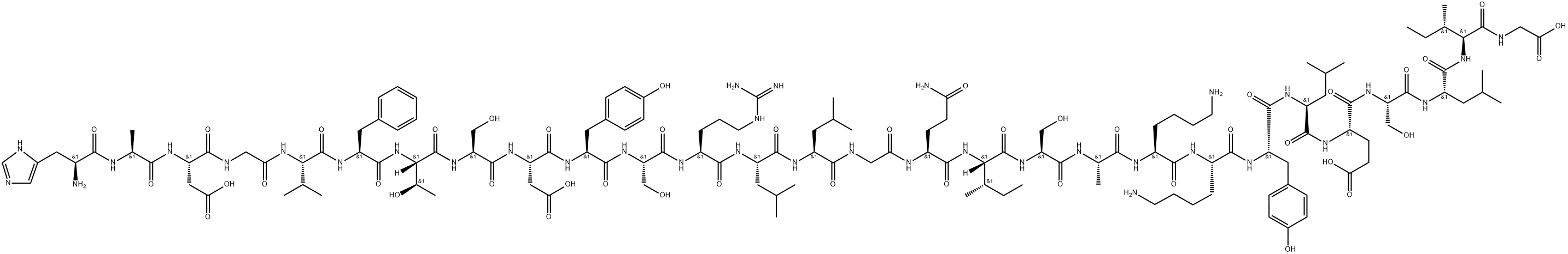 peptide PHI-(1-27)-glycine Struktur