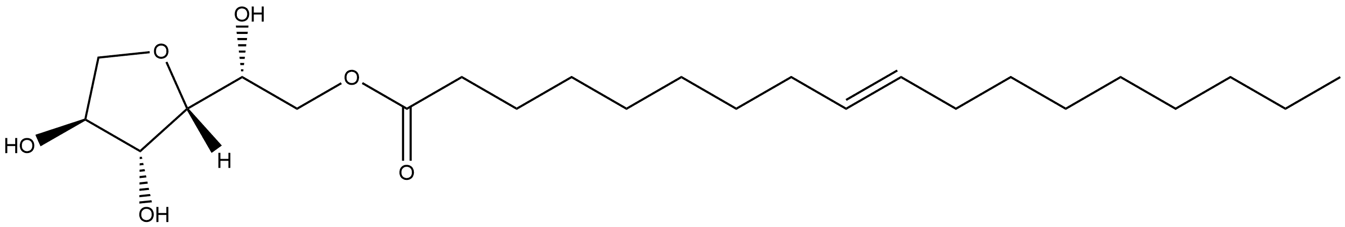 D-Glucitol, 1,4-anhydro-, 6-(9E)-9-octadecenoate Struktur