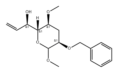 allo-Oct-7-enopyranoside, methyl 3,7,8-trideoxy-4-O-methyl-2-O-(phenylmethyl)- Struktur