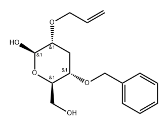 .beta.-D-ribo-Hexopyranose, 3-deoxy-4-O-(phenylmethyl)-2-O-2-propenyl- Struktur