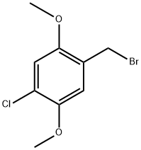 1-(bromomethyl)-4-chloro-2,5-dimethoxybenzene Struktur