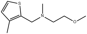 2-methoxy-N-methyl-N-((3-methylthiophen-2-yl)methyl)ethan-1-amine Struktur