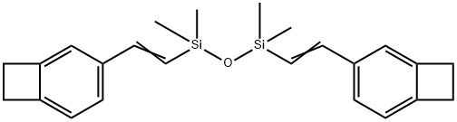 Disiloxane, 1,3-bis(2-bicyclo4.2.0octa-1,3,5-trien-3-ylethenyl)-1,1,3,3-tetramethyl-, homopolymer Struktur