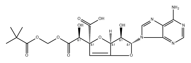 griseolic acid 8'-pivaloyloxymethyl ester Struktur