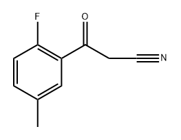 Benzenepropanenitrile, 2-fluoro-5-methyl-β-oxo- Struktur