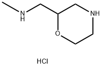 2-Morpholinemethanamine, N-methyl-, hydrochloride (1:1) Struktur