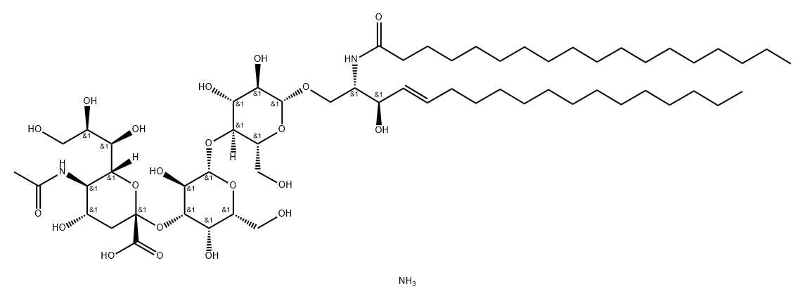 G<SUB>M3</SUB> Ganglioside (Milk, Bovine-AMMoniuM Salt) Struktur