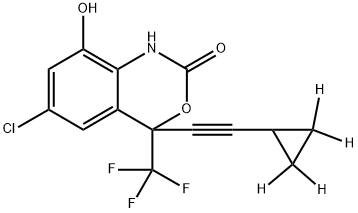 [2H4]- (±)-8-Hydroxy Efavirenz Struktur