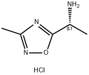 1,2,4-Oxadiazole-5-methanamine, α,3-dimethyl-, hydrochloride (1:2), (αR)- Struktur