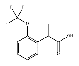 Benzeneacetic acid, α-methyl-2-(trifluoromethoxy)- Struktur