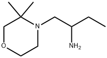 4-Morpholineethanamine, α-ethyl-3,3-dimethyl- Struktur