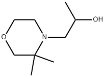 4-Morpholineethanol, α,3,3-trimethyl- Struktur