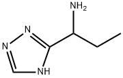 1H-1,2,4-Triazole-5-methanamine, α-ethyl- Struktur