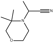 4-Morpholineacetonitrile, α,3,3-trimethyl- Struktur