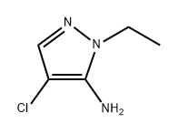 4-chloro-1-ethyl-1H-pyrazol-5-amine Struktur