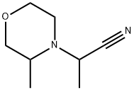 4-Morpholineacetonitrile, α,3-dimethyl- Struktur