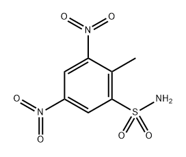 Benzenesulfonamide,  2-methyl-3,5-dinitro-,  radical  ion(1-)  (9CI) Struktur