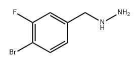 (4-bromo-3-fluorophenyl)methyl]hydrazine Struktur