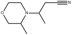 4-Morpholinepropanenitrile, β,3-dimethyl- Struktur