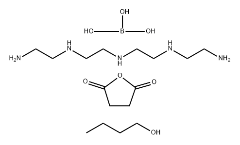 Boric acid, reaction products with Bu alc. and succinic anhydride polybutenyl deriv.-tetraethylenepentamine reaction product Struktur