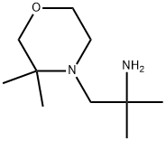 4-Morpholineethanamine, α,α,3,3-tetramethyl- Struktur