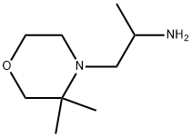 4-Morpholineethanamine, α,3,3-trimethyl- Struktur