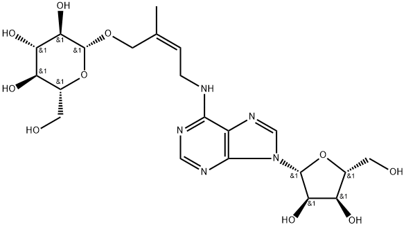 cis-ZEATIN-O-GLUCOSIDE RIBOSIDE (cZROG) Struktur