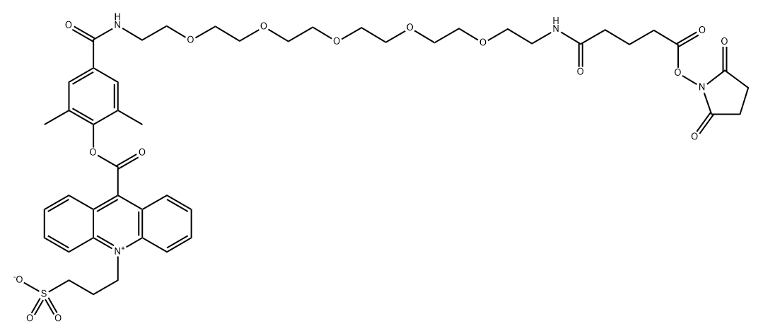 NSP-DMAE-HEG-Glu-NHS Struktur