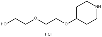 Ethanol, 2-[2-(4-piperidinyloxy)ethoxy]-, hydrochloride (1:1) Struktur