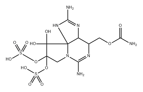 11-hydroxysaxitoxin sulfate Struktur