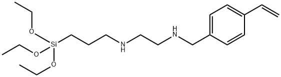 N1-[(4-Ethenylphenyl)methyl]-N2-[3-(triethoxysilyl)propyl]-1,2-ethanediamine Struktur