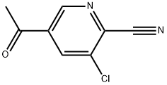 5-Acetyl-3-chloro-2-pyridinecarbonitrile Struktur