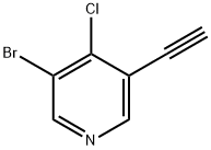 3-Bromo-4-chloro-5-ethynylpyridine Struktur