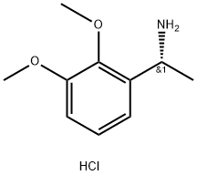 Benzenemethanamine, 2,3-dimethoxy-α-methyl-, hydrochloride (1:1), (αR)- Struktur