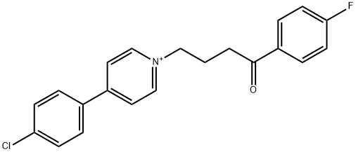 N-(4'-fluorobutyrophenone)-4-(4-chlorophenyl)pyridinium Struktur