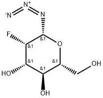 2-Deoxy-2-fluoro-beta-D-mannopyranosyl azide Struktur