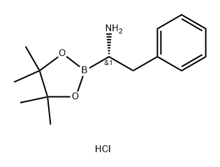 1,3,2-Dioxaborolane-2-methanamine, 4,4,5,5-tetramethyl-α-(phenylmethyl)-, hydrochloride (1:1), (αS)- Struktur