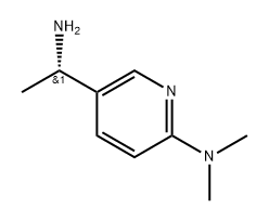 (S)-alpha-methyl-6-(dimethylamino)-3-pyridinemethanamine Struktur