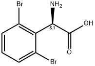 (2R)-2-amino-2-(2,6-dibromophenyl)acetic acid Struktur