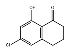 6-chloro-8-hydroxy-3,4-dihydronaphthalen-1(2H)-one Struktur