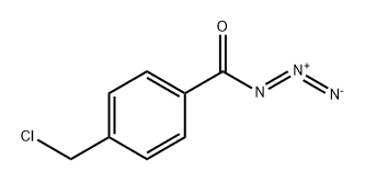 Benzoyl azide, 4-(chloromethyl)- Struktur