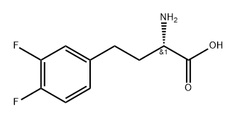 (S)-a-Amino-3,4-difluorobenzenebutanoic acid Struktur